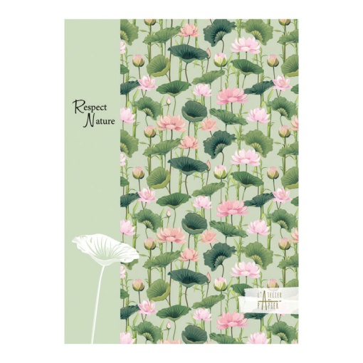 Caderno A5 Pautado 25 folhas AQUARUPELLA Respect Nature