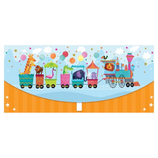 Postal de Presente Tipo Money Card PICTURA Comboio dos Animais