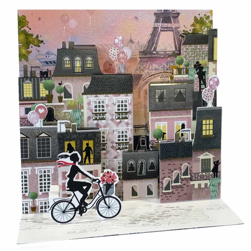 Postal PICTURA 3D Pop Up La Vie En Rose