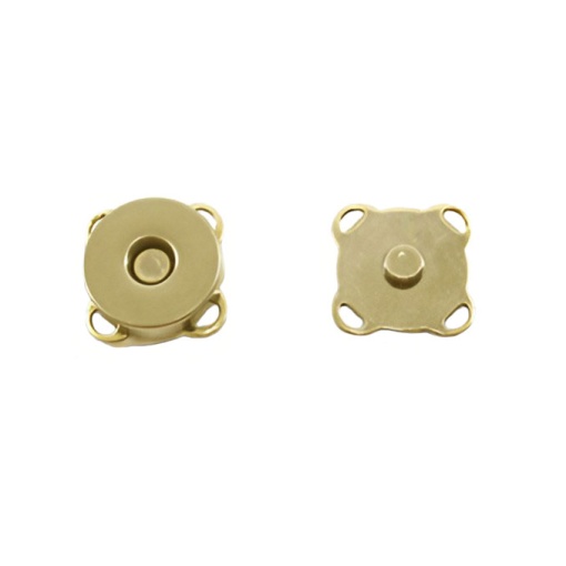 Botão Magnético 14mm Dourado com 6 unidades CÍRCULO
