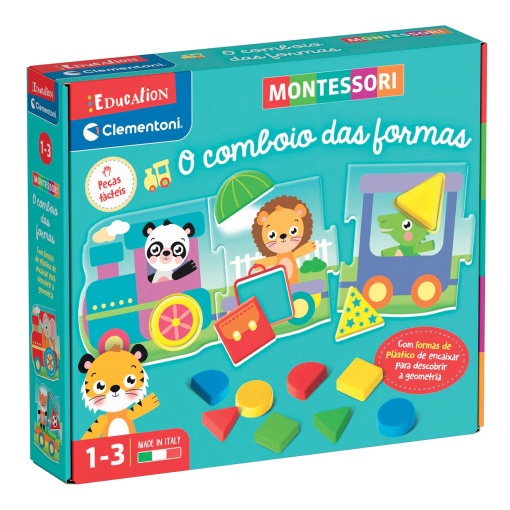 Montessori - O comboio das formas CLEMENTONI Education