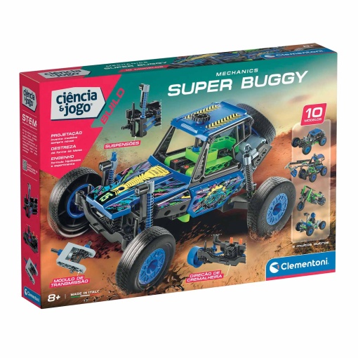 Laboratório de Mecânica - Super Buggy CLEMENTONI Ciência & Jogo Build