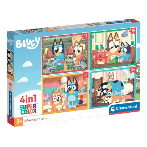 Puzzle CLEMENTONI 12-16-20-24 peças Progressivo BLUEY