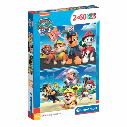 Puzzle CLEMENTONI 2x60 peças Patrulha Pata