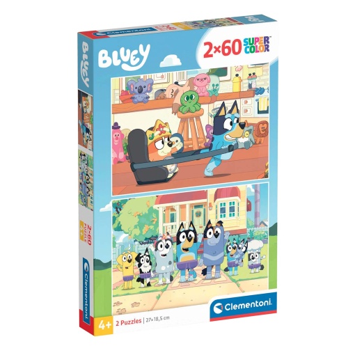 Puzzle CLEMENTONI 2x60 peças BLUEY