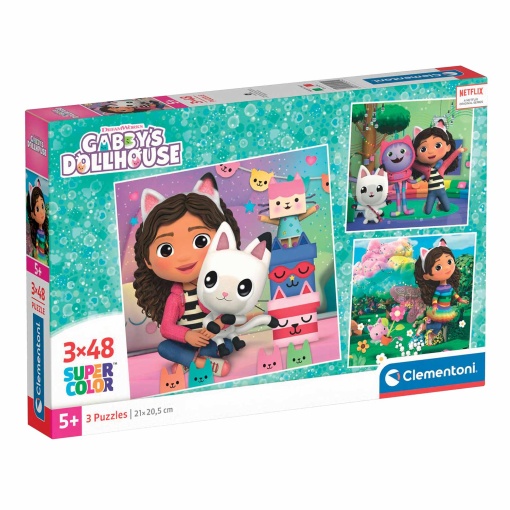 Puzzle CLEMENTONI 3x48 peças Gabby's Dollhouse