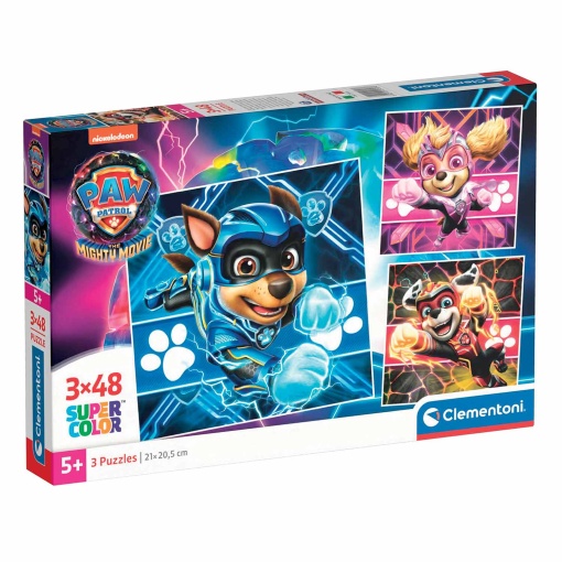 Puzzle CLEMENTONI 3x48 peças Patrulha Pata The Mighty Movie