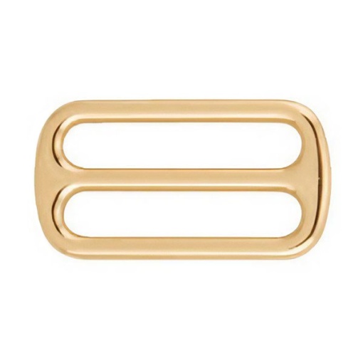 Fivela de Metal com passador retangular 20mm dourado COSE