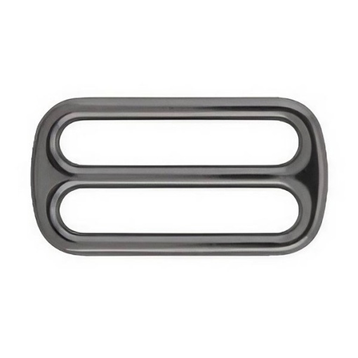 Fivela de Metal com passador retangular 20mm preto COSE