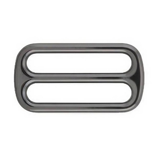 Fivela de Metal com passador retangular 30mm preto COSE