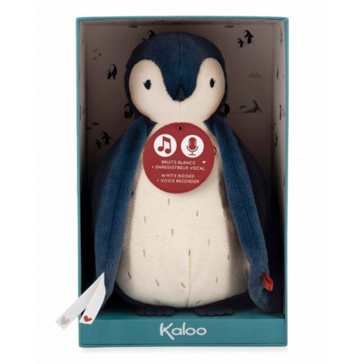 Peluche Sons Calmantes Pinguim Azul 25cm KALOO Complices