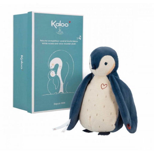 Peluche Sons Calmantes Pinguim Azul 25cm KALOO Complices