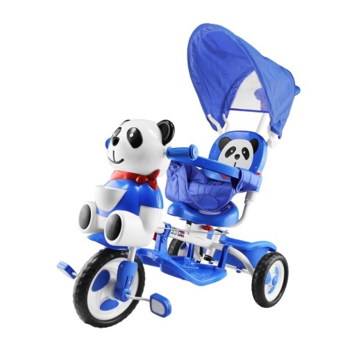 Triciclo Panda com Capota Azul