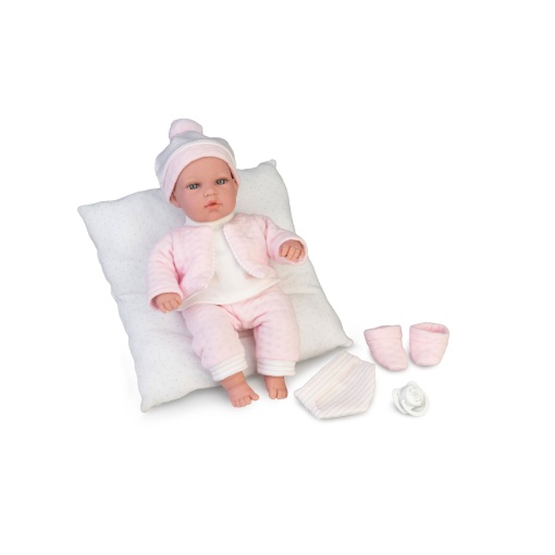 My Sweet LOVE ELEGANCE Crying Baby rosa 33cm FAMOSA
