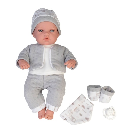 My Sweet LOVE ELEGANCE Crying Baby cinza 33cm FAMOSA