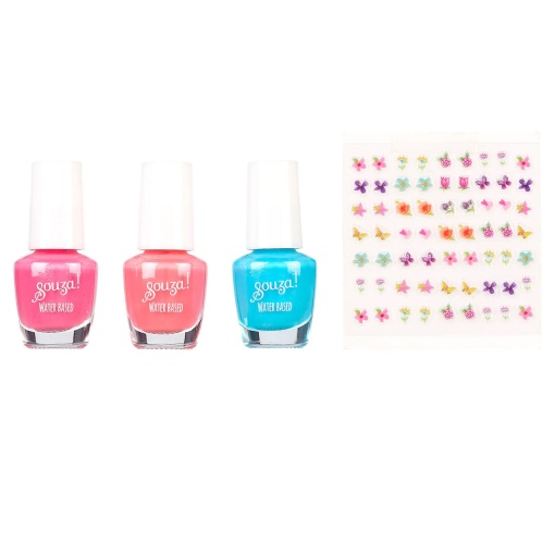 Conjunto 3 Vernizes + Stickers SOUZA