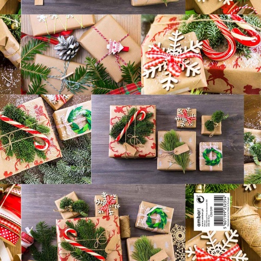 Papel de Embrulho AMBAR Natal 70x100cm Natal Ecológico