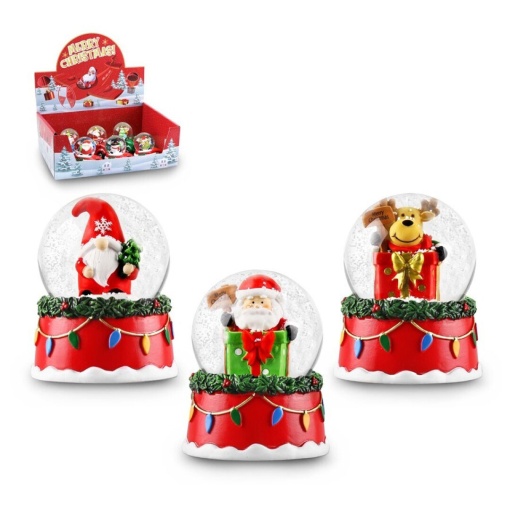 GLOBO de Neve NATAL 9cm sortido