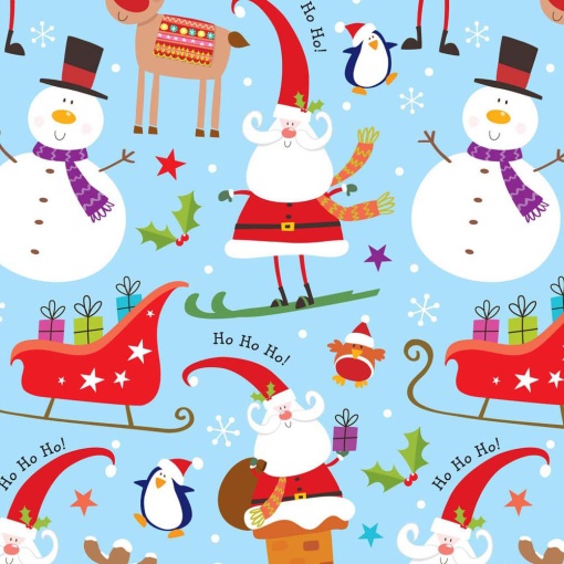 Papel de Embrulho JOL Natal 70x100cm Boneco de Neve