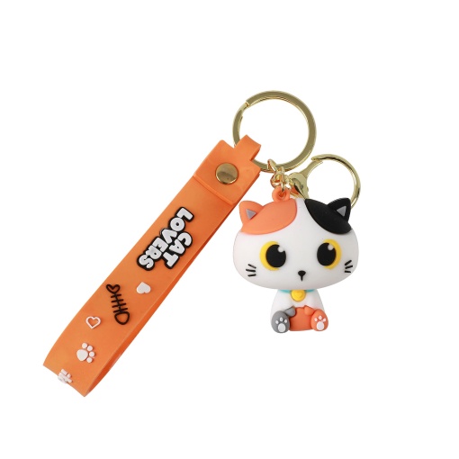 Porta-chaves I-TOTAL Gato Laranja
