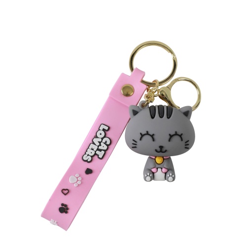 Porta-chaves I-TOTAL Gato Cinza