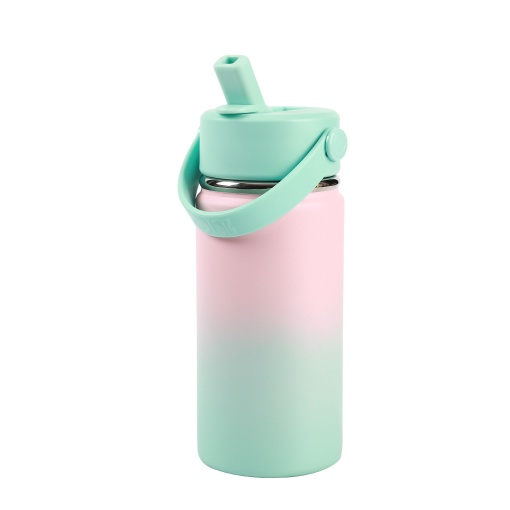 Garrafa Térmica I Drink Macaron 400ml rosa/verde