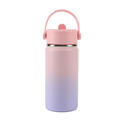 Garrafa Térmica I Drink Macaron 400ml lilás/rosa