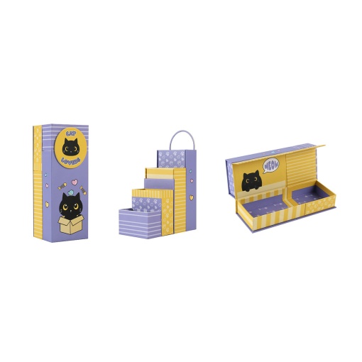 Organizador de secretária I-TOTAL gato preto Xl2895
