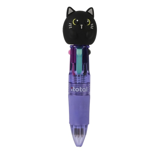 Esferográfica de 4 Cores Mini I-TOTAL CAT Lovers Sortido