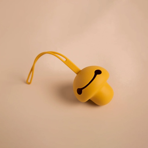 Porta-chupeta de Silicone Mostarda INAIÊ