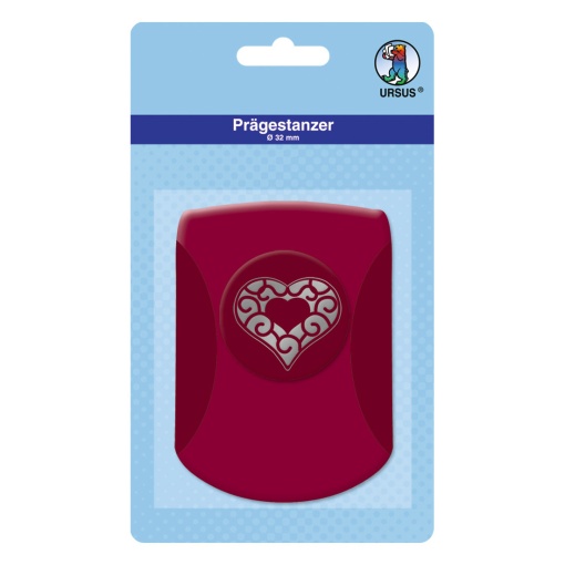 Furador para Papel 32mm coração URSUS