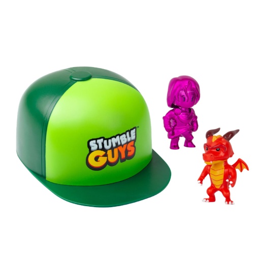 Stumble Guys Chapéu + 2 Figuras 6cm Sortido Surpresa BIZAK