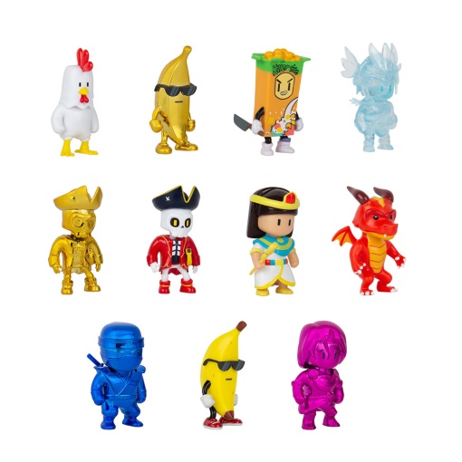 Stumble Guys Chapéu + 2 Figuras 6cm Sortido Surpresa BIZAK