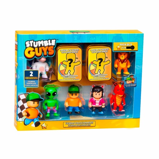 Stumble Guys Pack 8 Figuras 6cm Sortido Surpresa BIZAK