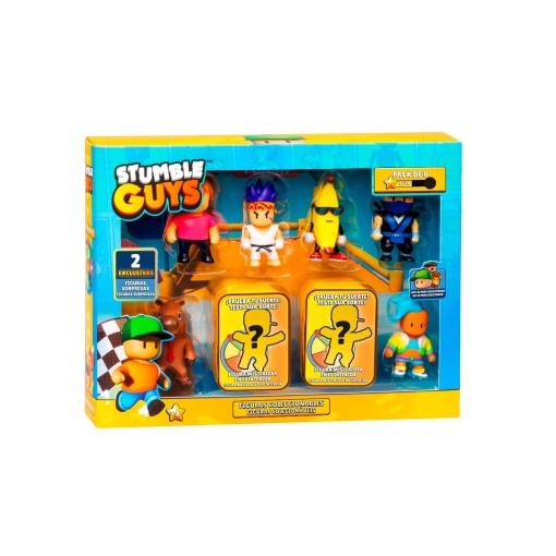 Stumble Guys Pack 8 Figuras 6cm Sortido Surpresa BIZAK
