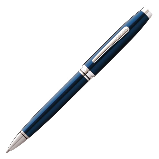 Esferográfica CROSS Coventry Lacado Azul Chrome Trim M