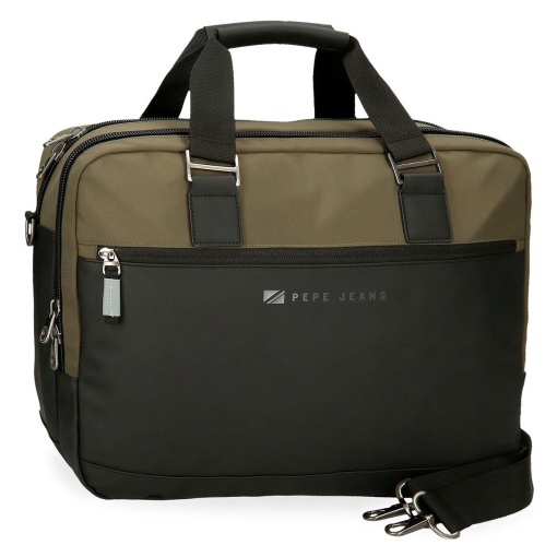 Mala para Portátil 15,6" e Tablet 12" Pepe JEANS Jarvis Verde Adaptável a Trolley