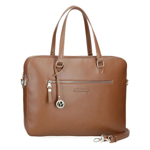 Mala para Portátil 15,6" e Tablet 12" Pepe JEANS Elia Camel Adaptável a Trolley