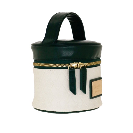 Necessaire CAMOMILLA Duo Di Classe branco/verde 14x14x13cm