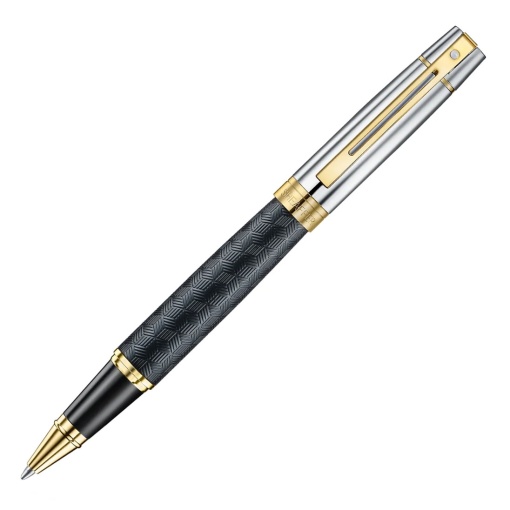 Roller SHEAFFER 300 Preto Mate/Cromado Golden Trim