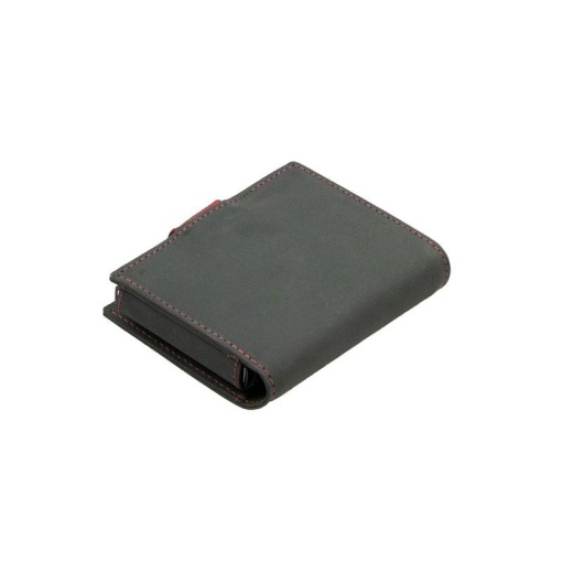 Porta-cartões RFID em Pele/Metal GARZINI Preto/Vermelho