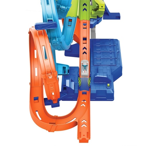 Hot Wheels pista zona de choque 4 loopings MATTEL