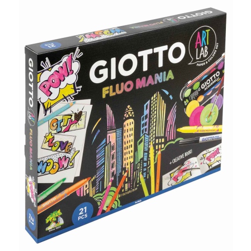 Conjunto GIOTTO Art Lab Fluo Mania