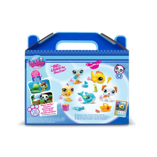 Set de colección de mascotas de Littlest Pet Shop surtido BANDAI - 5 piezas