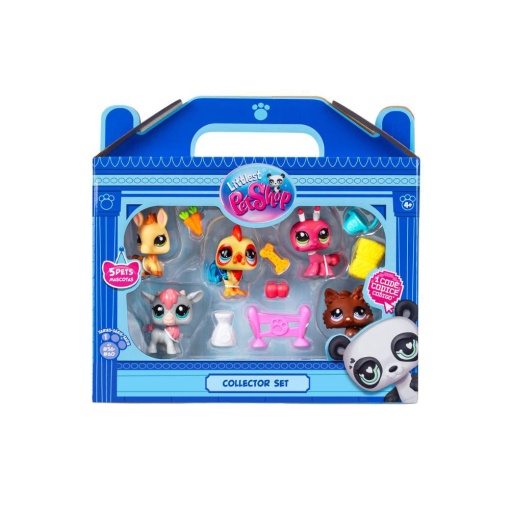 Set de colección de mascotas de Littlest Pet Shop surtido BANDAI - 5 piezas