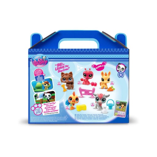 Set de colección de mascotas de Littlest Pet Shop surtido BANDAI - 5 piezas