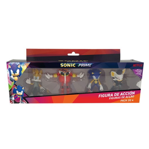 SONIC Pack 4 Figuras 6,5cm Sortido BIZAK