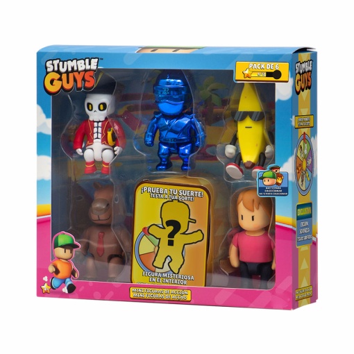 Stumble Guys Pack 6 Figuras 8cm Sortido BIZAK