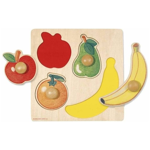 Puzzle de Madeira GOULA 4 peças Frutas