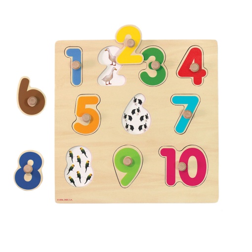 Puzzle de Madeira GOULA 10 peças Números